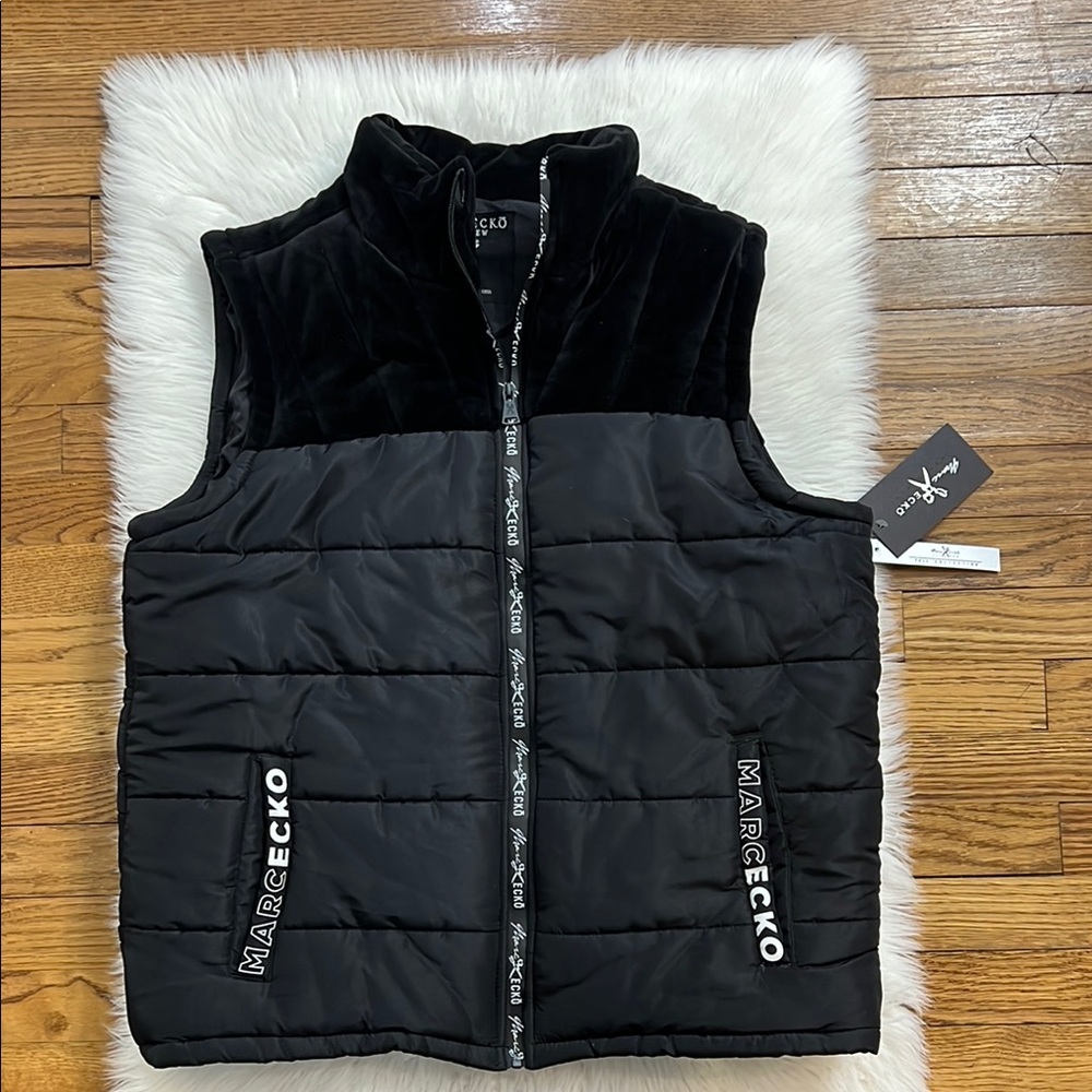 NWT✨Marc Ecko black puffer vest